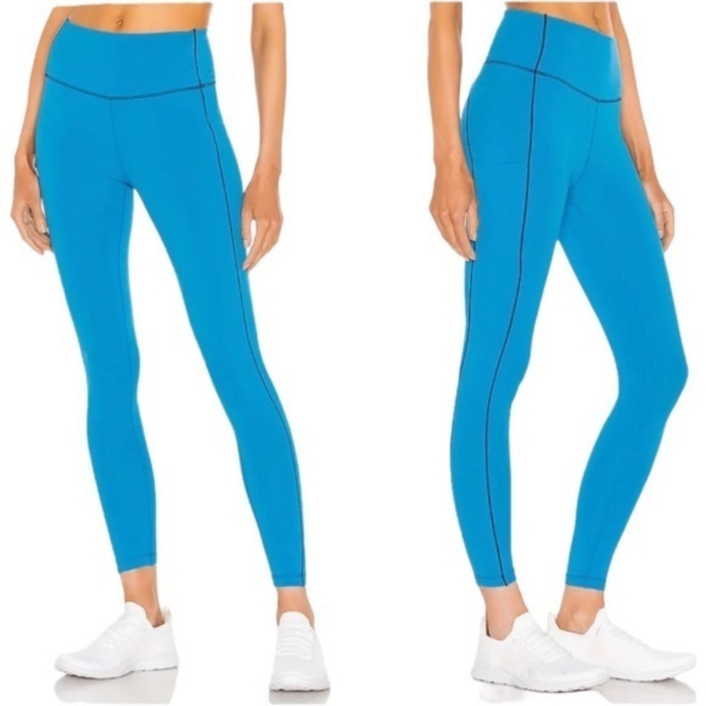 Splits59 TechFlex 7/8 Electric Blue High-Waisted Leggings Performance Fit